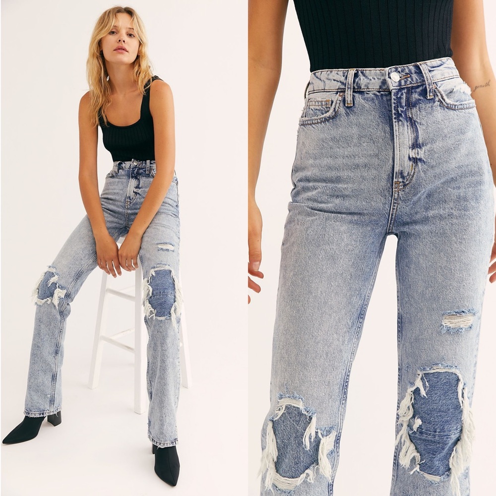 Free People TALL My Own Lane Jeans, Indigo